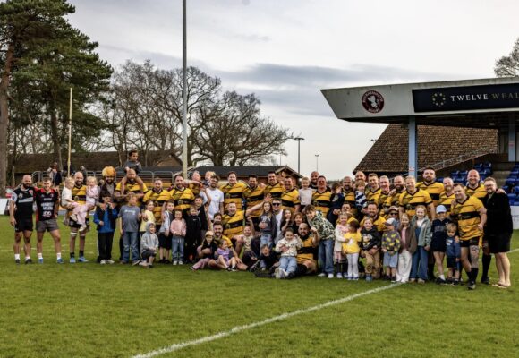 charity rugby match A Match to Remember: Thomas Tripp Vets XV vs Christchurch Saxons RFC